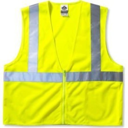 ERGODYNE Ergodyne® GloWear® 8205Z Class 2 Super Econo Vest, Lime, S/M 20993